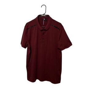 BMW M Series Polo Shirt Mens XL Burgundy Maroon Performance Short Sleeve M3
